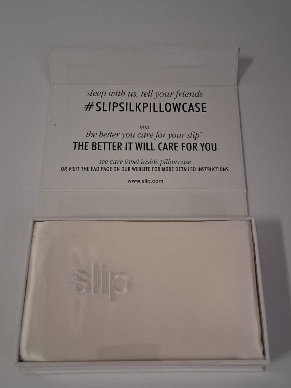 Slip Queen Pillowcase (Style #SLIP-6094) – White – NIB